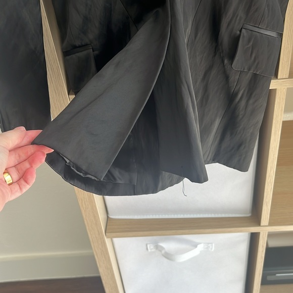 Alexander Wang Black Cinched Waist Blazer in Black Size 2 - Picture 4 of 7